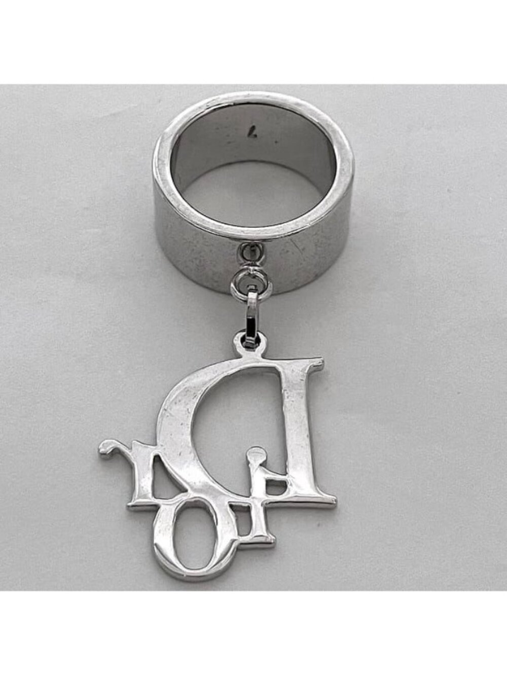 Dior Logo Ring Silver Metal - Picture 5 of 10
